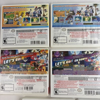 Pokemon Nintendo 3DS GAME LOT Of 8 Complete Box Sun Moon Ultra X Y