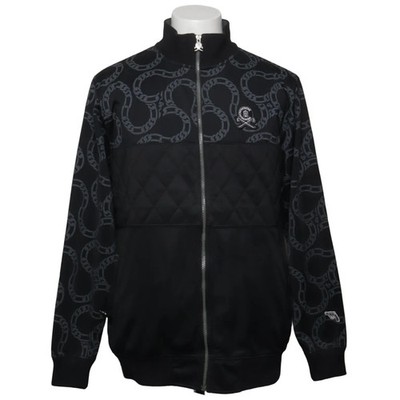 Crooks & Castles, Trainingsjacke, Herren, Größe: M, Schwarz/Grau, Polyester #Muz