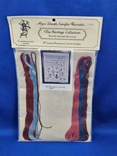 Alyce Schroth Sampler Recreations X Stitch Kit Pennsylvania German Silk on Linen