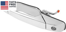 Exterior Chrome Door Handle Front Left Driver Side  Replacement for 2007-2013