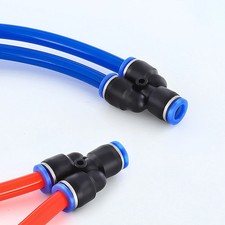 Pneumatic Push In Fitting Air Water Pipe - Y Shape 3 Way Connector 4/6/8/10/12mm