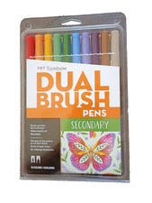 Tombow Dual Brush Pen Set Pack of Ten Secondary Colors