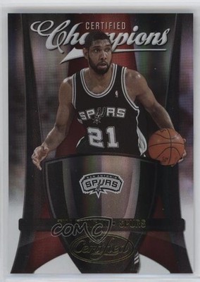 2009-10 Certified Champions Gold 23/25 Tim Duncan #15 HOF 1v6