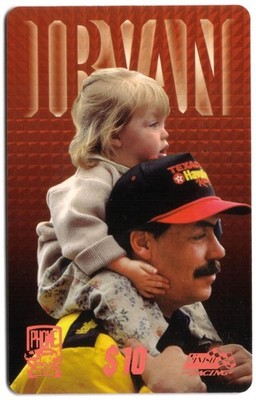 PhonePak 1996 $10. Ernie Irvan Foto Mit Baby (Texaco, Havoline) Telefonkarte