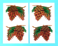 Vintage Mrs. Grossmans Reflections Pine Cones Sticker 2 Mod Sheets Set