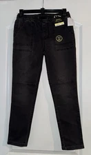 Art Class Boys Super Skinny Black Stretch Denim Jeans Size 10 NWT