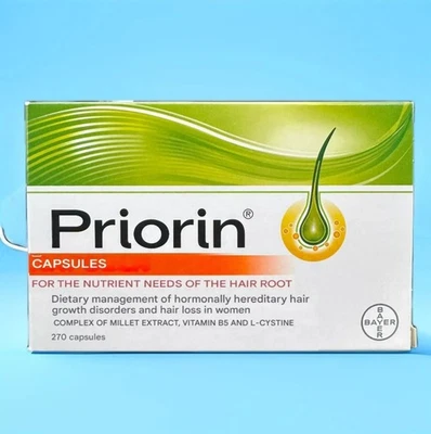 Priorin 270 Capsules by Bayer Made in Germany Original Pack, Uk stock