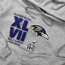 2012 Baltimore Ravens Super Bowl Champions NFL Team Apparel Hoodie Men s Medium