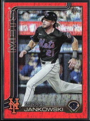 Travis Jankowski 2025 Topps Update Orange Foil /25 #US74 New York Mets
