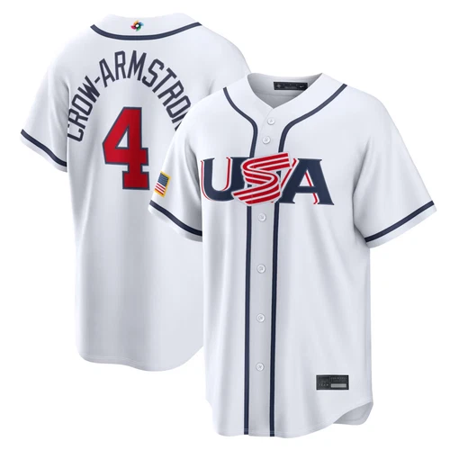 Men's/Youth USA Baseball White 2026 World Baseball Classic Home Stadium Jersey