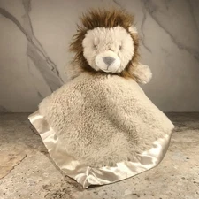 CLOUD ISLAND LION LOVEY SECURITY BLANKET SATIN TRIM CIRCA 2021
