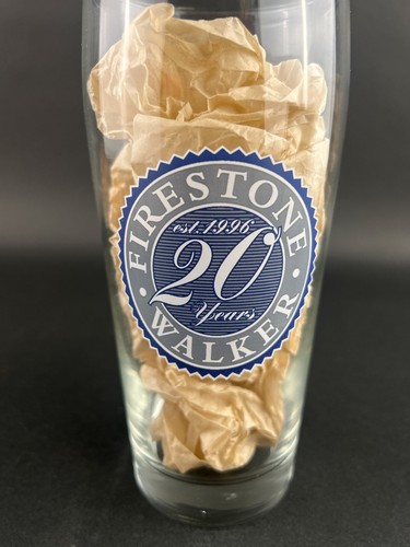 Firestone Walker Brewing 20 Years Beer Before Glory Pint Glass Size 7" Lot of 2 - Picture 8 of 14
