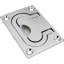 Sea-Dog 222420-1 Sand Cast Brass Chrome Plated Flush Hatch Pull 3"X2-1/8"