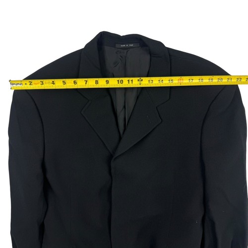 Emporio Armani Men's 100% Wool Blazer Black • Italy • 44L - Picture 6 of 10