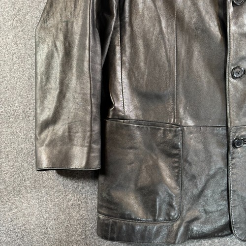 HUGO BOSS LOUIS Jacket Men's Small Lamb Leather Italian Classic Three Button - Picture 17 of 21