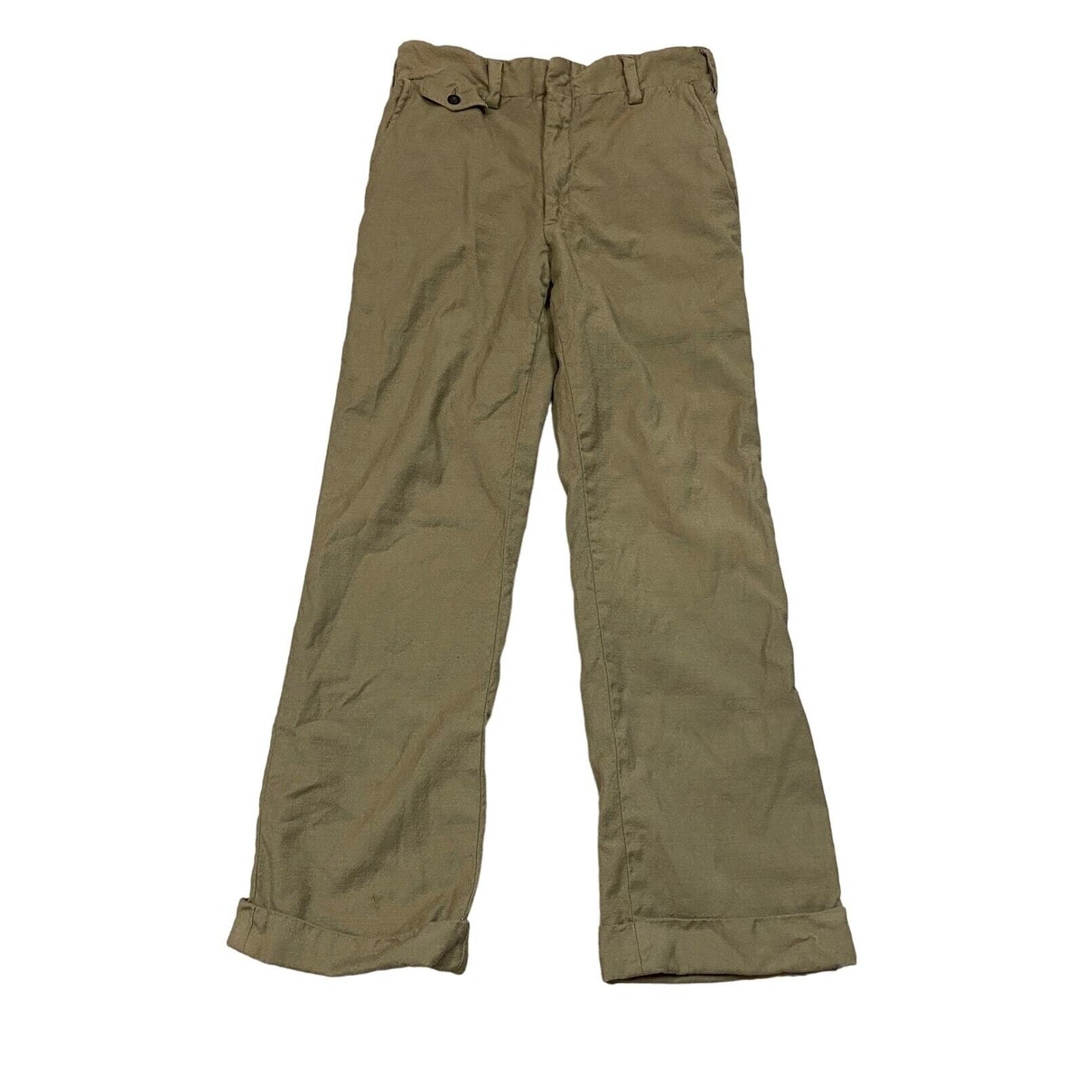 True Vintage 30s 40s WWII Era Talon Zipper Wool Trousers
