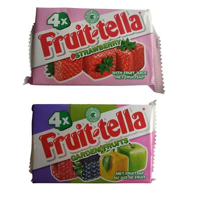 Fruit-Tella Candy | Fruittella | Fruitella Sweets | Fruittella Strawberry & Gard