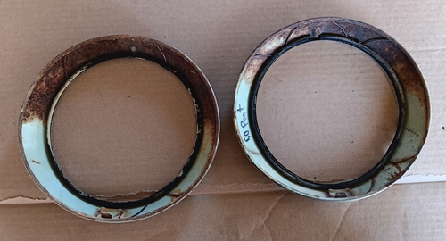 49 50 Pontiac Chieftain painted headlight bezels rings doors trim 1949 1950 - Picture 6 of 10