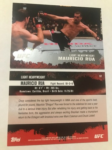 2009 topps ufc Round 2 (1-150) complete your base set rookie jones st pierre  - Picture 83 of 154