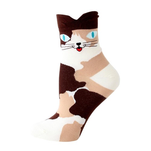 Cute Cat Animal Socks Novelty Animal Socks 4 Pair Winter Women Socks Fuzzy Socks - Picture 7 of 11