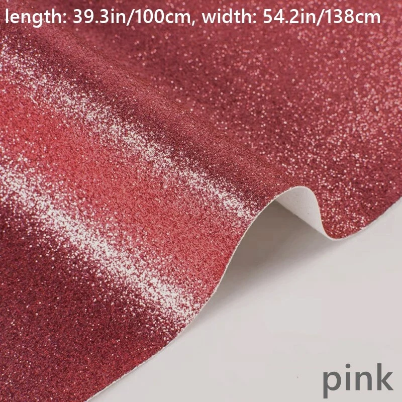PU Leather Fabric Cloth Shiny Glitter DIY Crafts Material Bag Shoes Gift Box - Image 4 of 4