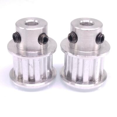 2x XL 10T Zahnriemenscheibe Synchronrad 5mm Bohrung für 10mm breiten Riemen