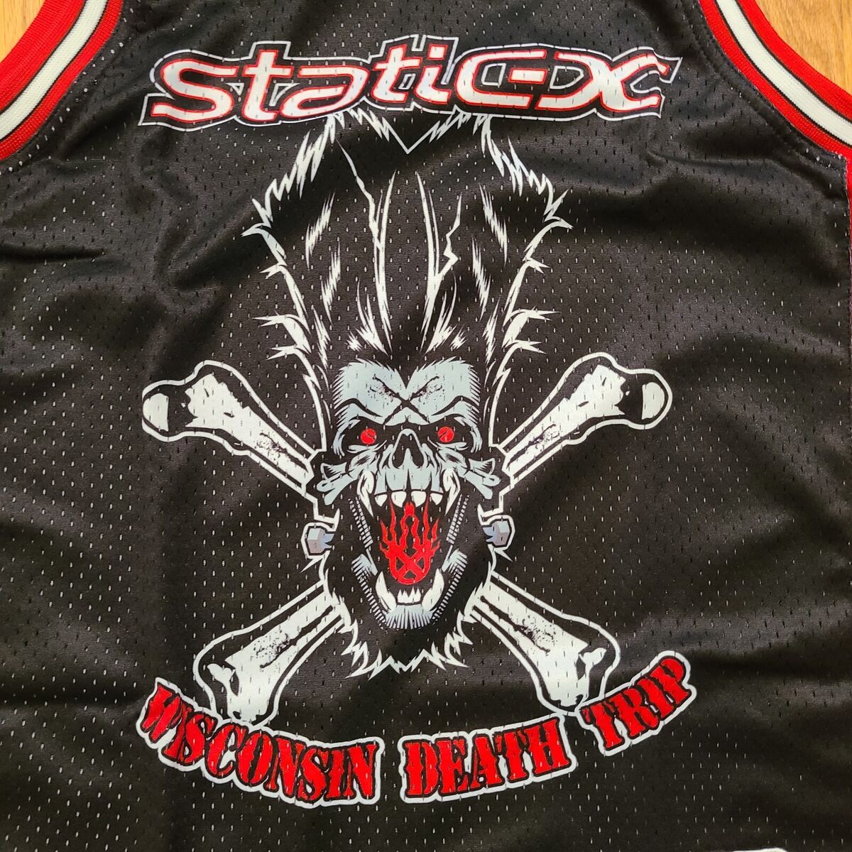 Static-x Wisconsin Death Trip Basketball Jersey XL Extra Static-x Wisconsin Death Trip Basketball Jersey XL Extra