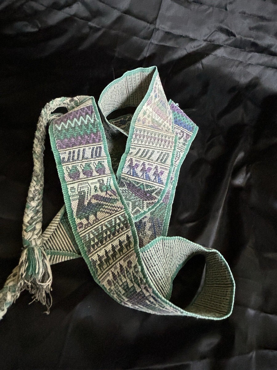 Antique Guatemalan Woven Textile Faja Belt Sash Guatemala  display picture 2