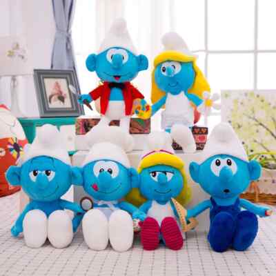 40CM New Disney Smurfs Soft Doll Toys Anime Cartoon Stuffed Toy Children Gift