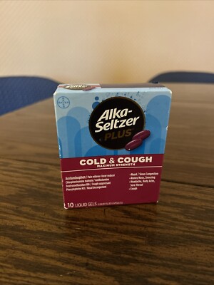 ALKA-SELTZER PLUS LIQUID GEL COLD COUGH 10CT