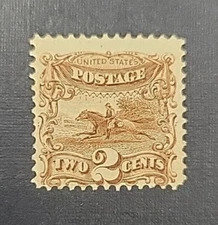 US Stamps Scott 113 Mint Hinged - very faint Grill Free Shipping