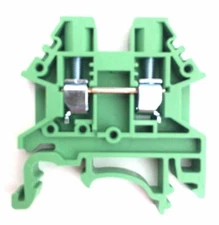 DIN Rail Terminal Blocks 100 Quantity DK2.5N-GN Green Dinkle 12AWG 20A 600V