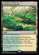 Windswept Heath Magic mtg Moderate Play, English Khans of Tarkir x1