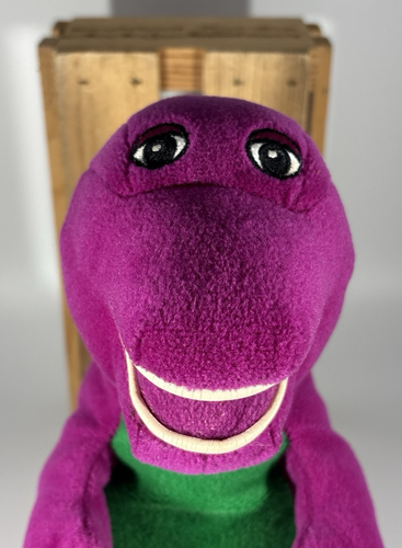 Vintage 1990s Barney the Dinosaur Golden Bear Co. Plush Toy Stuffed Animal 11” - Picture 2 of 9