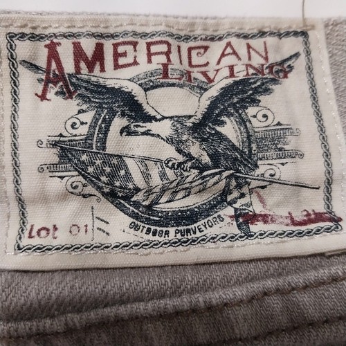 American Living by Ralph Lauren jeans Womens 6 gray denim embroidered eagle logo - Picture 3 of 7