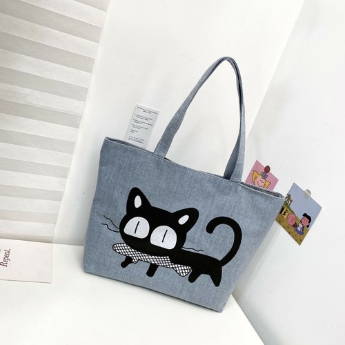 Hello Kitty Tote Bag Grocery Shopping Bag Gym Bag with Zipper New - Picture 4 of 9