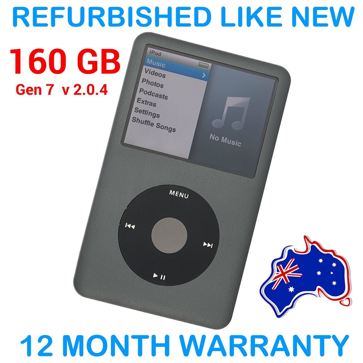 Apple IPOD CLASSIC MP3 Player - 7th Gen - 160GB - Grey Apple IPOD CLASSIC MP3 Player - 7th Gen - 160GB - Grey