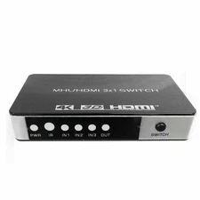 Latest Generation HDMI V1.4 3x1 port Switch Full HD 4K2K 1080P with IR Remote