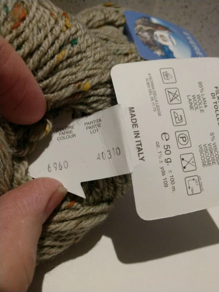 Lana Gatto "Everest" Lot of 2(50g Balls) Color#6960 -Made in Italy- - Image 3 of 4