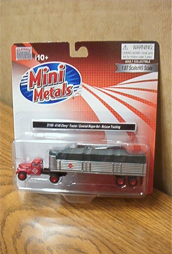 Mini Metals 41/46 Chevy Tractor/Vagón Cubierto Juego McLean Trucking 31169 | Zustand: New