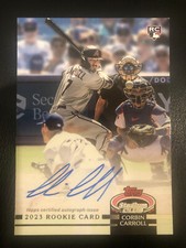 2023 Topps Stadium Club Corbin Carroll Base Rookie Design Variation Auto /25