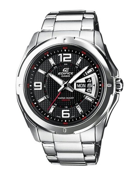 Casio EF-129D-1AVEF Edifice Edelstahl, Armbanduhr,Herrenuhr, 45Mm 10ATM, Neu-image