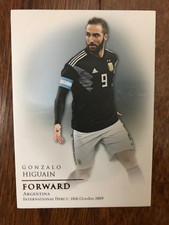 Scheda calcio unica Futera 2018 Argentina GONZALO HIGUAIN come nuova 