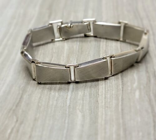 Tiffany & Co Sterling Silver Gehry Torque Link Bracelet Mens 8.5" - Picture 2 of 5