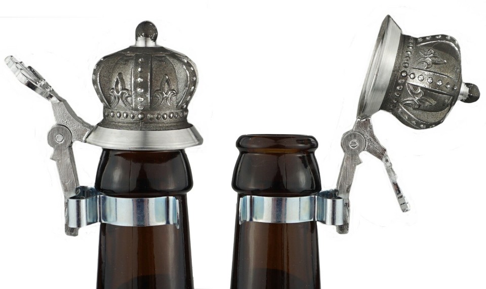 Bierflaschen Zinndeckel Bayern - Handgefertigt In Deutschland