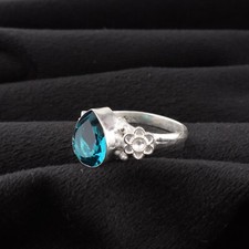 Apatite Gemstone 925 Sterling Silver Ring Handmade Jewelry Ring Gift For Wife
