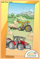 Velourstuch Duschtuch Badetuch Handtuch Strandtuch Traktor Bauernhof Gr.75X150Cm