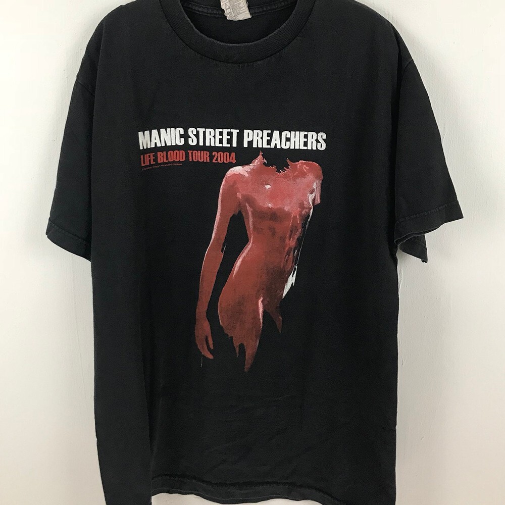 MANIC STREET PREACHERS Tシャツ XL Vintage 90s Manic Street Preachers Slash N Burn t-shirt rare