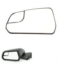 Left Driver Side View Wing Mirror Glass w/Heated For 2015-2020 Ford Mustang