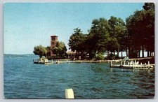Miller Bell Tower, Lake Chautauqua, New York Postcard NYI-055